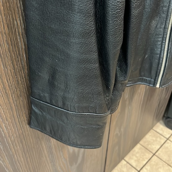 Pepsi Leather Vintage Jacket, Blue and Black with Logo, Large - Picture 5 of 9